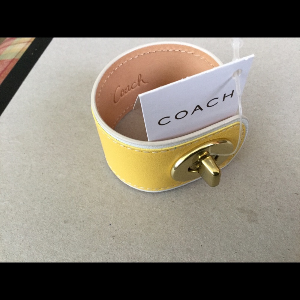 Coach turn key cuff bracelet